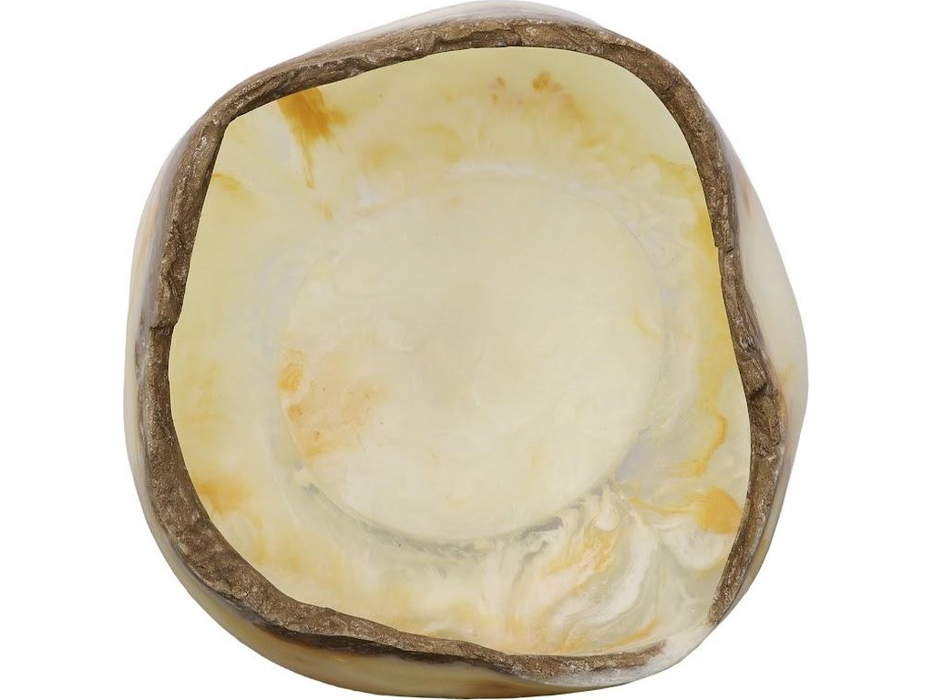 Cast Onyx Bowl, White Cloud - image 1