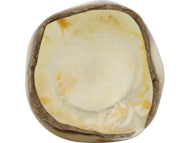 Cast Onyx Bowl, White Cloud - Alternative View