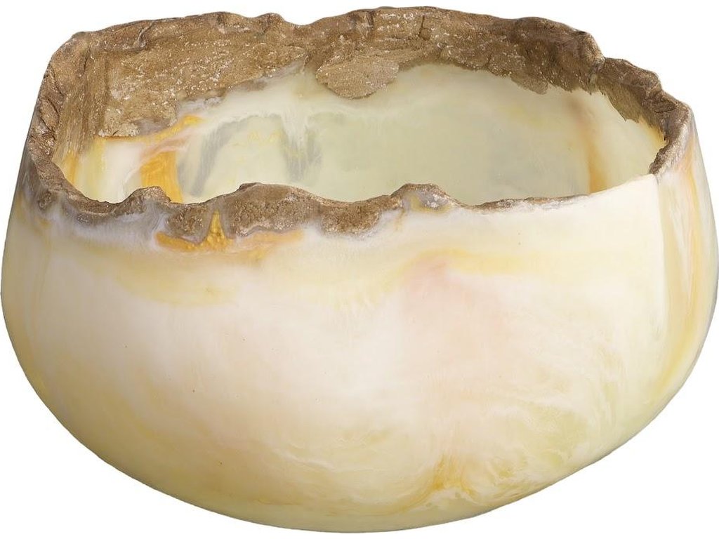 Cast Onyx Bowl, White Cloud - main image