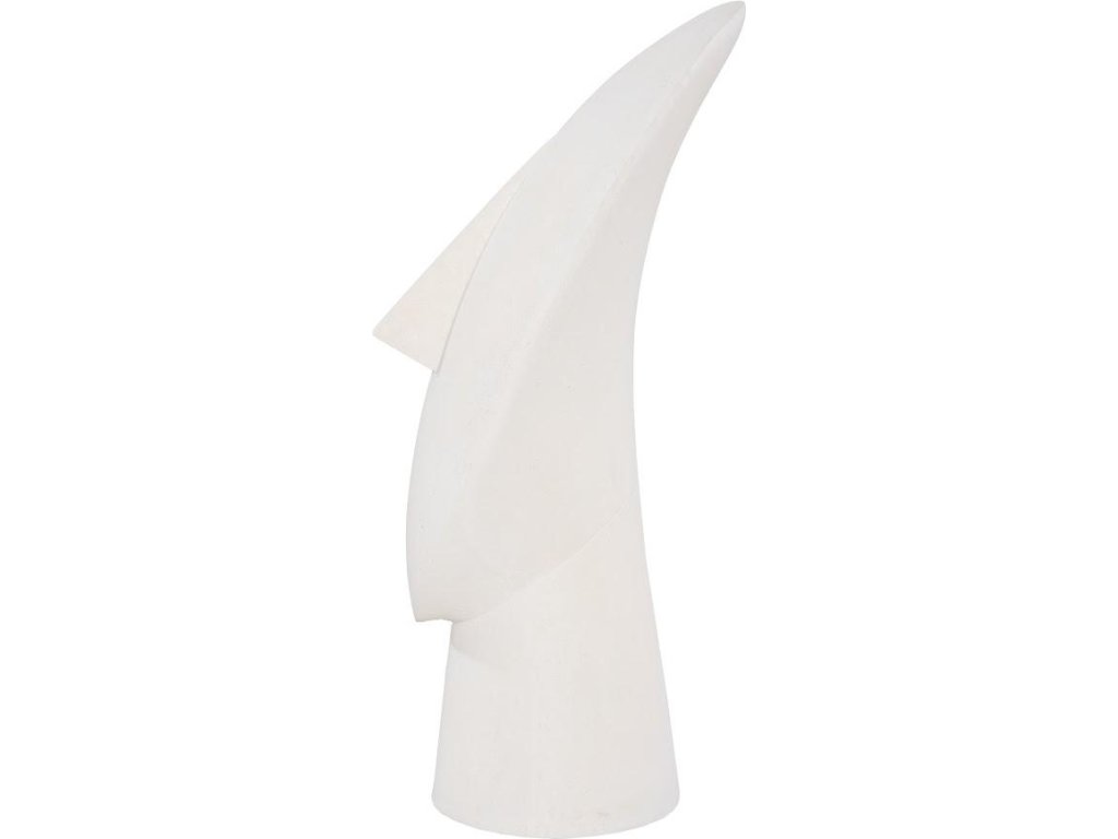 Cycladic Head, Sculpture, Oval, White Stone - image 2
