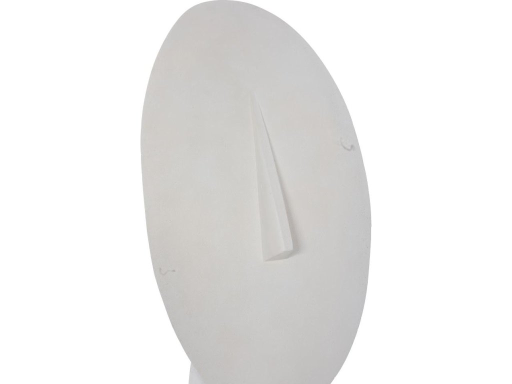 Cycladic Head, Sculpture, Oval, White Stone - image 4