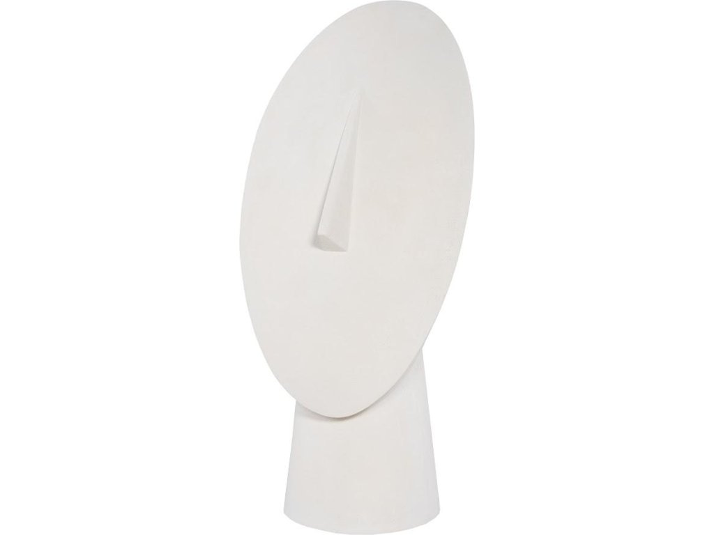 Cycladic Head, Sculpture, Oval, White Stone - main image