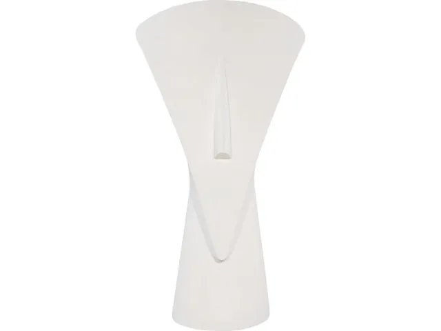 Cycladic Head, Sculpture, Triangle, White Stone - Alternative View