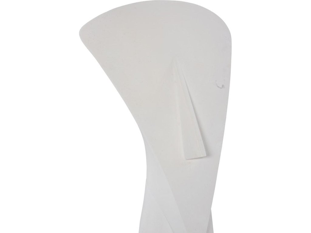 Cycladic Head, Sculpture, Triangle, White Stone - image 4