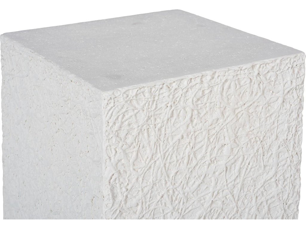 String Theory Pedestal, White Stone, Small - image 3