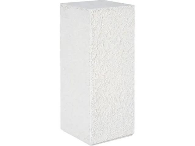 String Theory Pedestal, White Stone, Medium