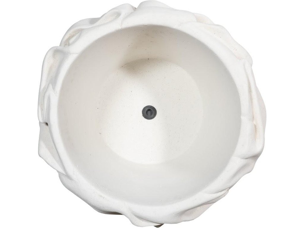 Drape Planter, White Stone - image 1