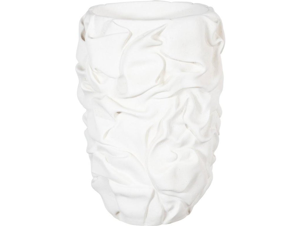 Drape Planter, White Stone - main image