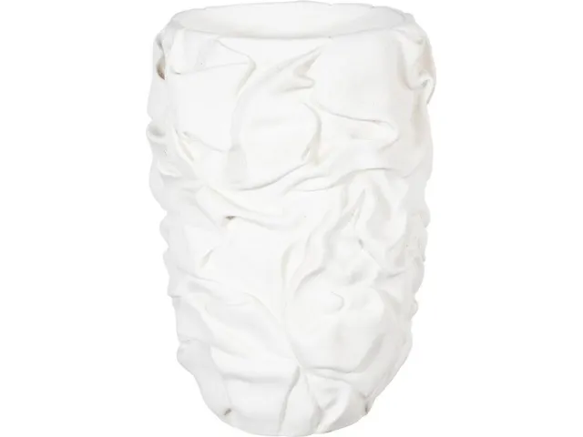 Drape Planter, White Stone