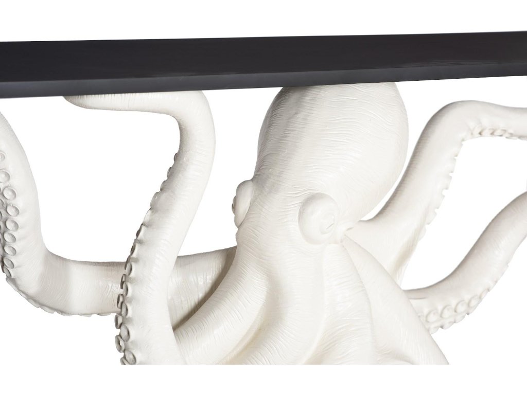 Octo Framed Console Table, Wood Frame, White - image 3