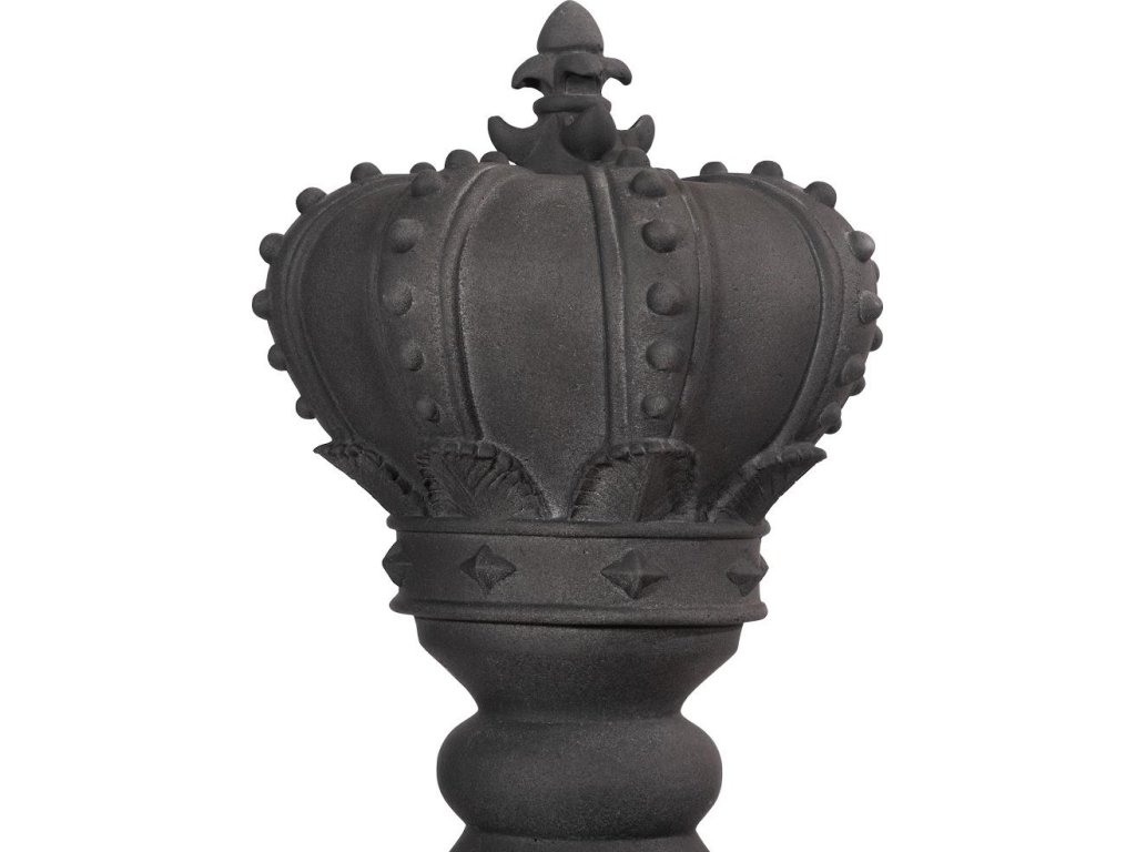 King Chess Sculpture, Cast Stone Black - image 1