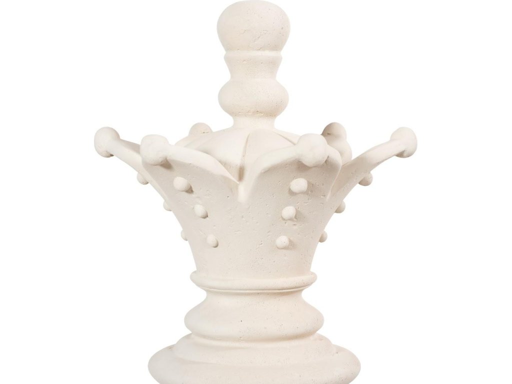 Queen Chess Sculpture, Cast Stone White - image 2