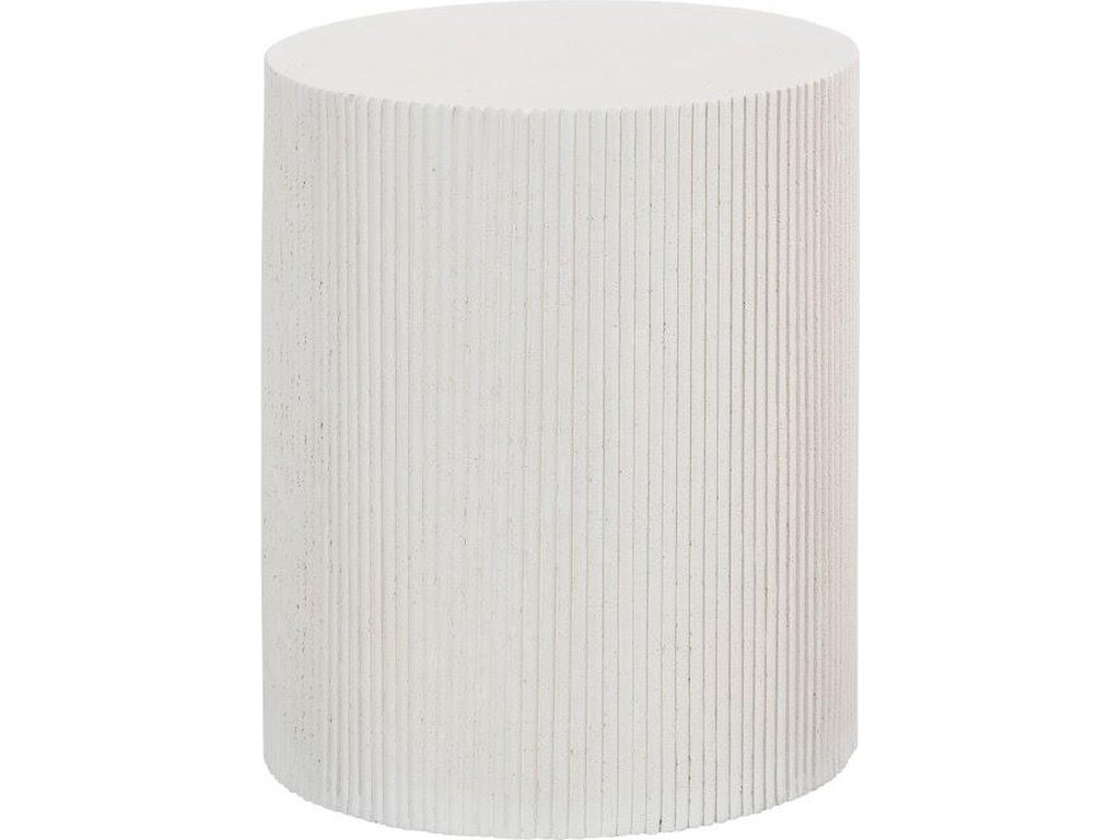 Groovy Side Table, White Stone - main image