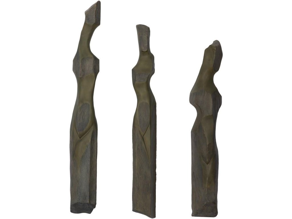 Cast Women Wall Art, E, Splinter Stone Finish - image 3