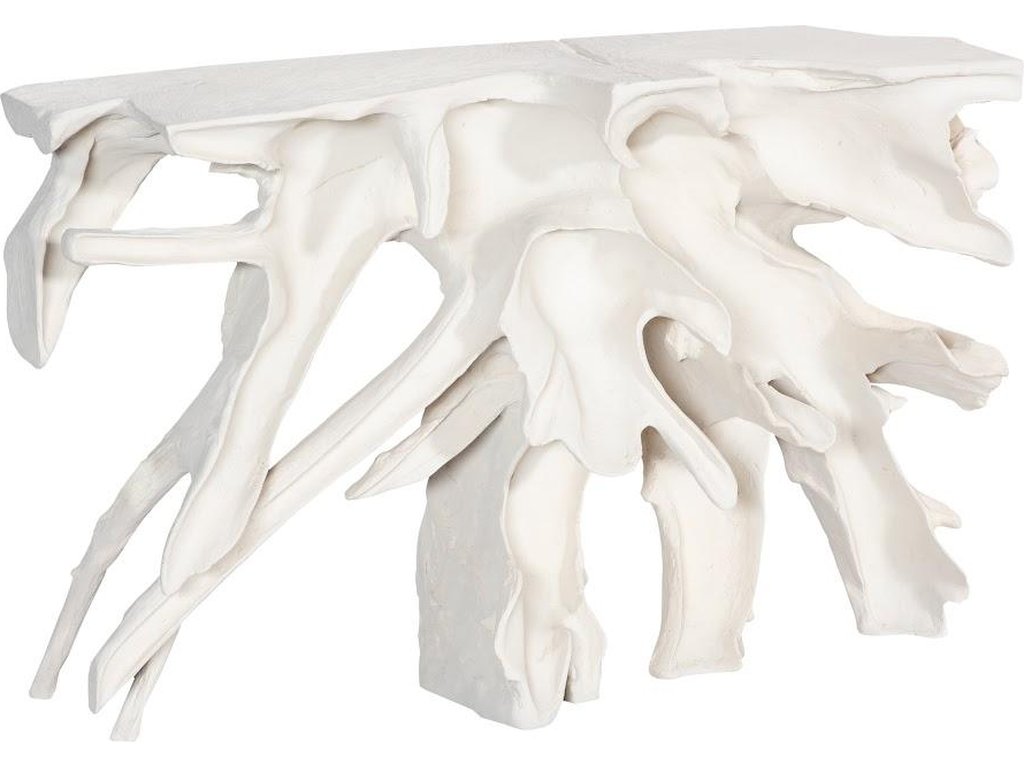 Contour Cast Root Console, White Stone - main image