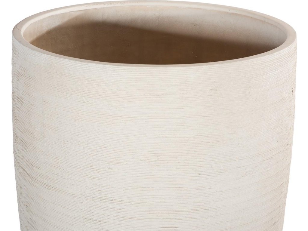 Flora Grande Planter, Cream, Large - image 2