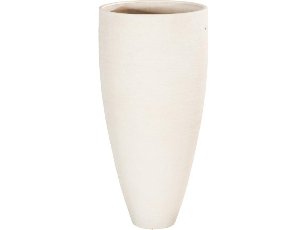 Flora Grande Planter, Cream, Large - main image