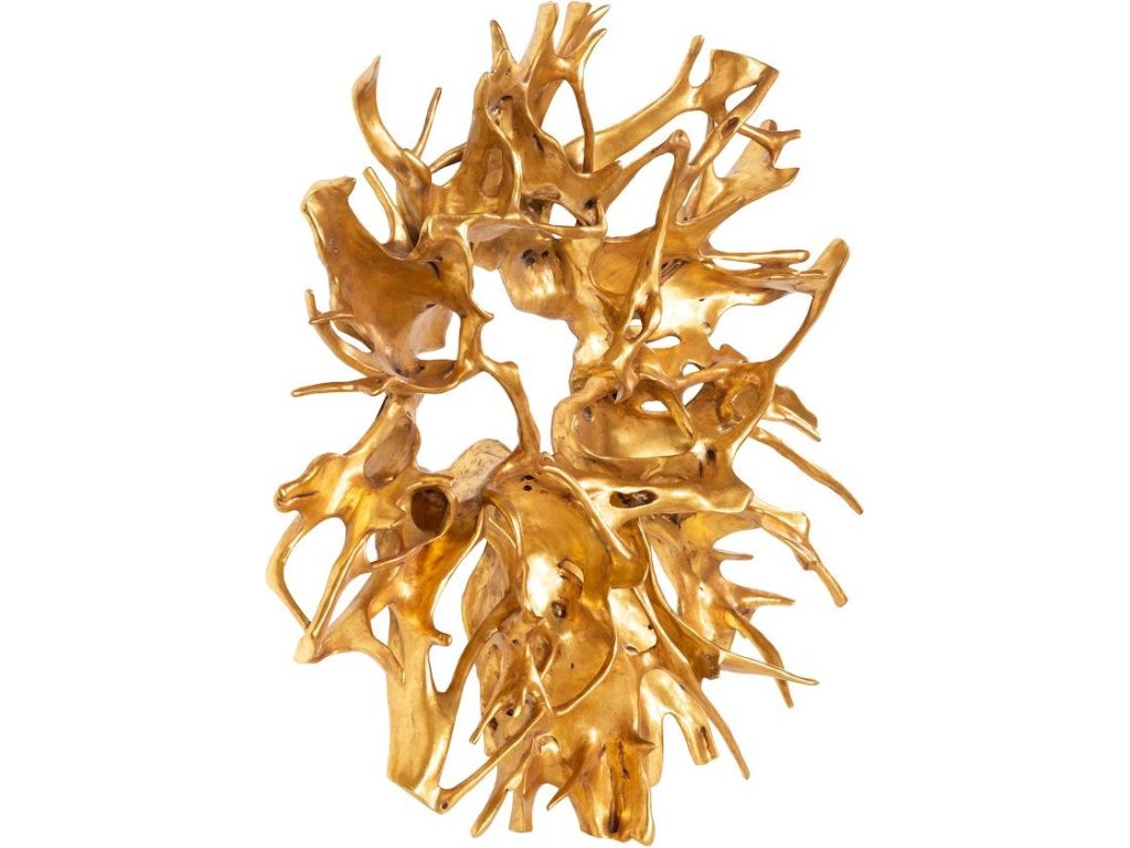 Cast Root Wall Decor, Gold Leaf - image 1