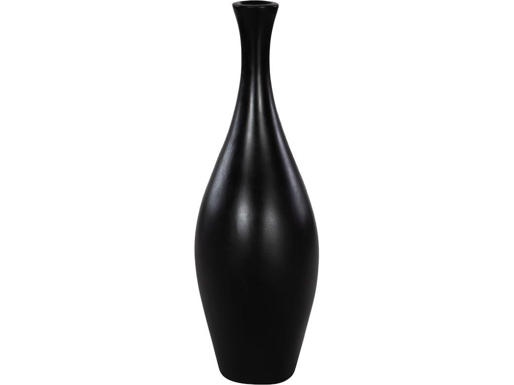 Trumpet Vase, Small, Matte Black - main image