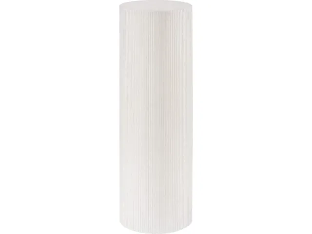 Groovy Pedestal, White Stone