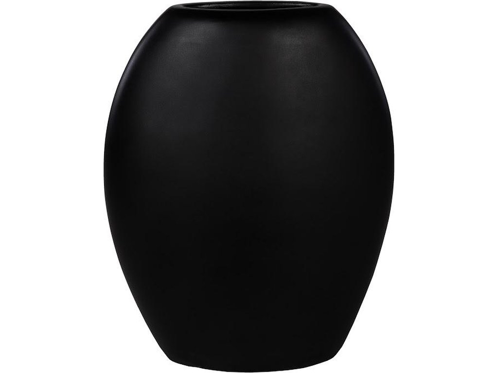 Pod Vase, Medium, Black Matte - main image