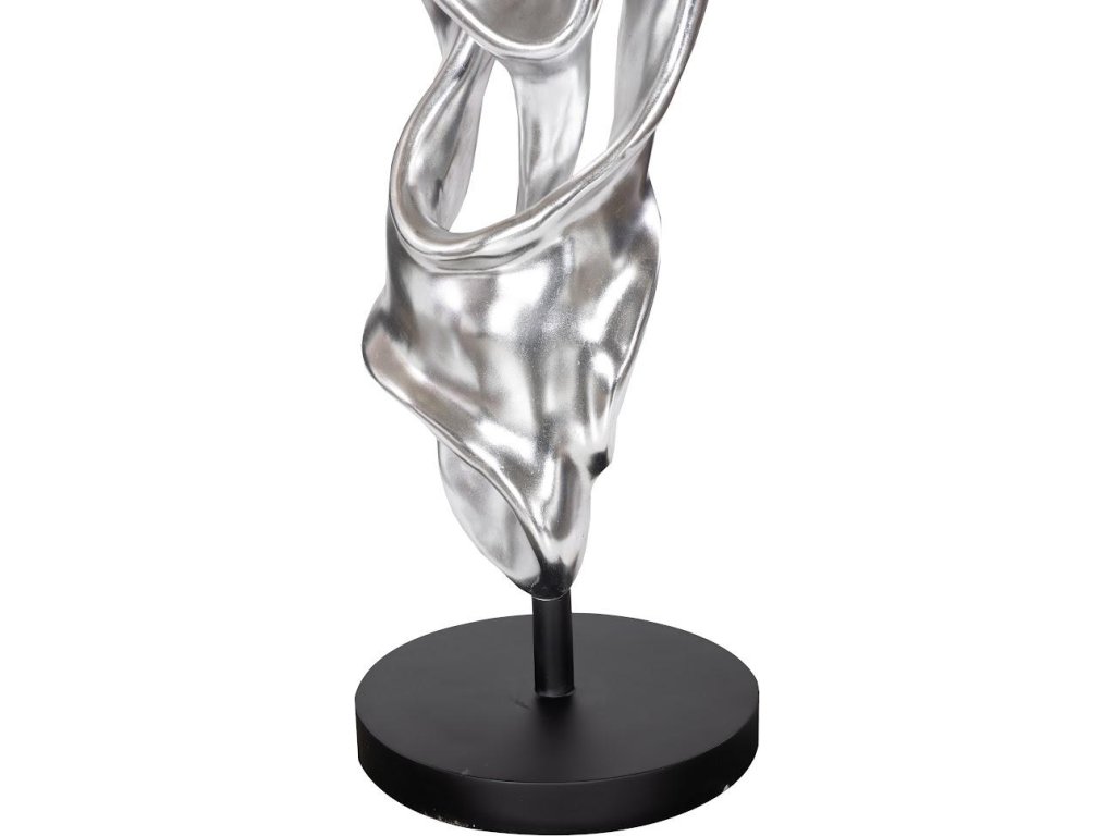 Cast Dancing Sculpture, Coupé, Silver Leaf - image 2