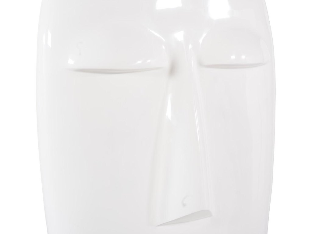Emerging Face Sculpture, Gel Coat White - image 3