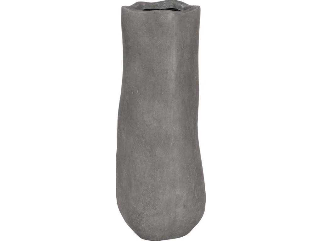 Organic Tall Vase, Gray - image 1