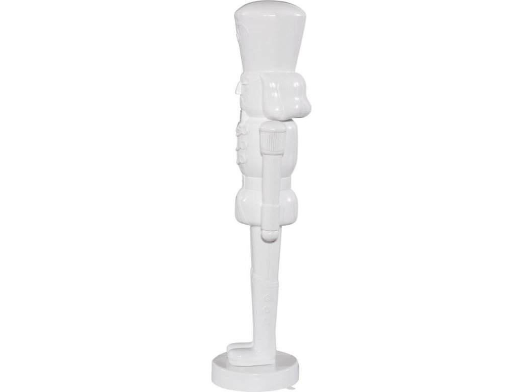 Nutcracker Soldier Sculpture 4ft, White - image 2