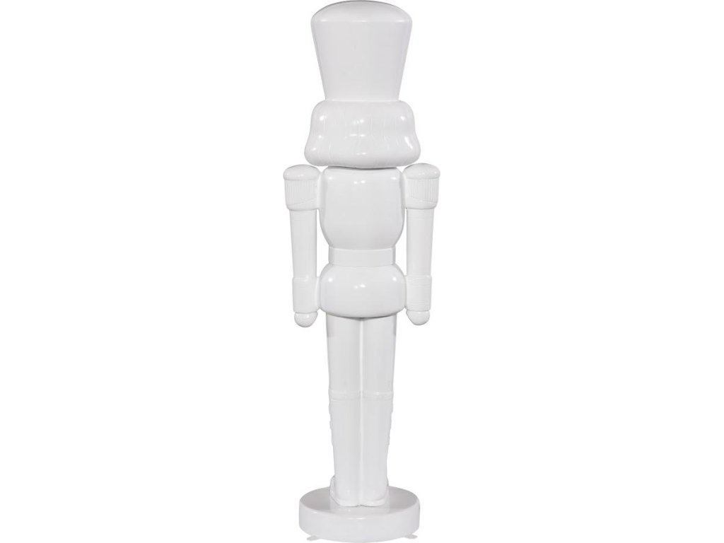 Nutcracker Soldier Sculpture 4ft, White - image 3