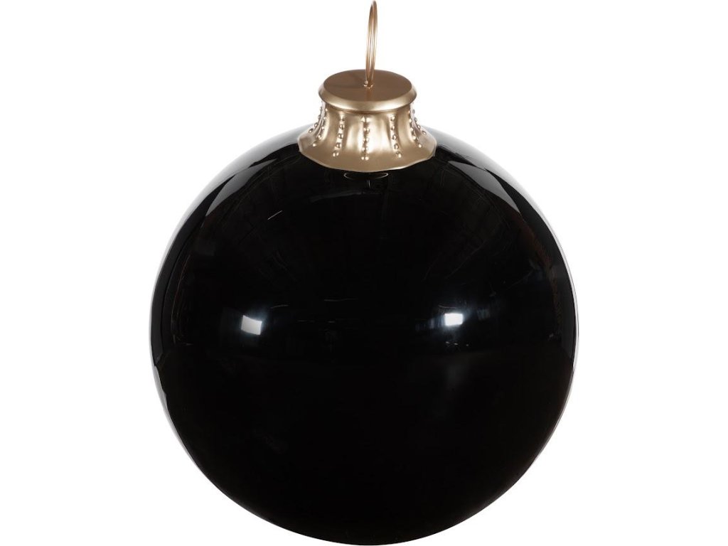 Christmas Ball Ornament, Black - image 1