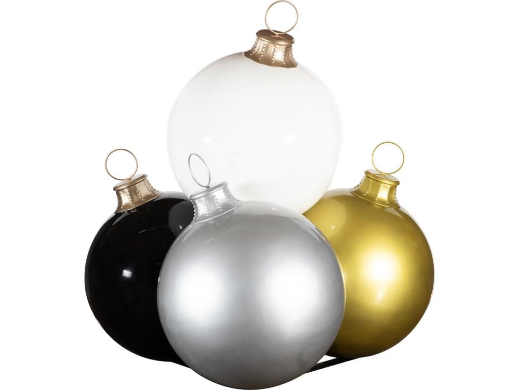Christmas Ball Ornament, Black - image 3