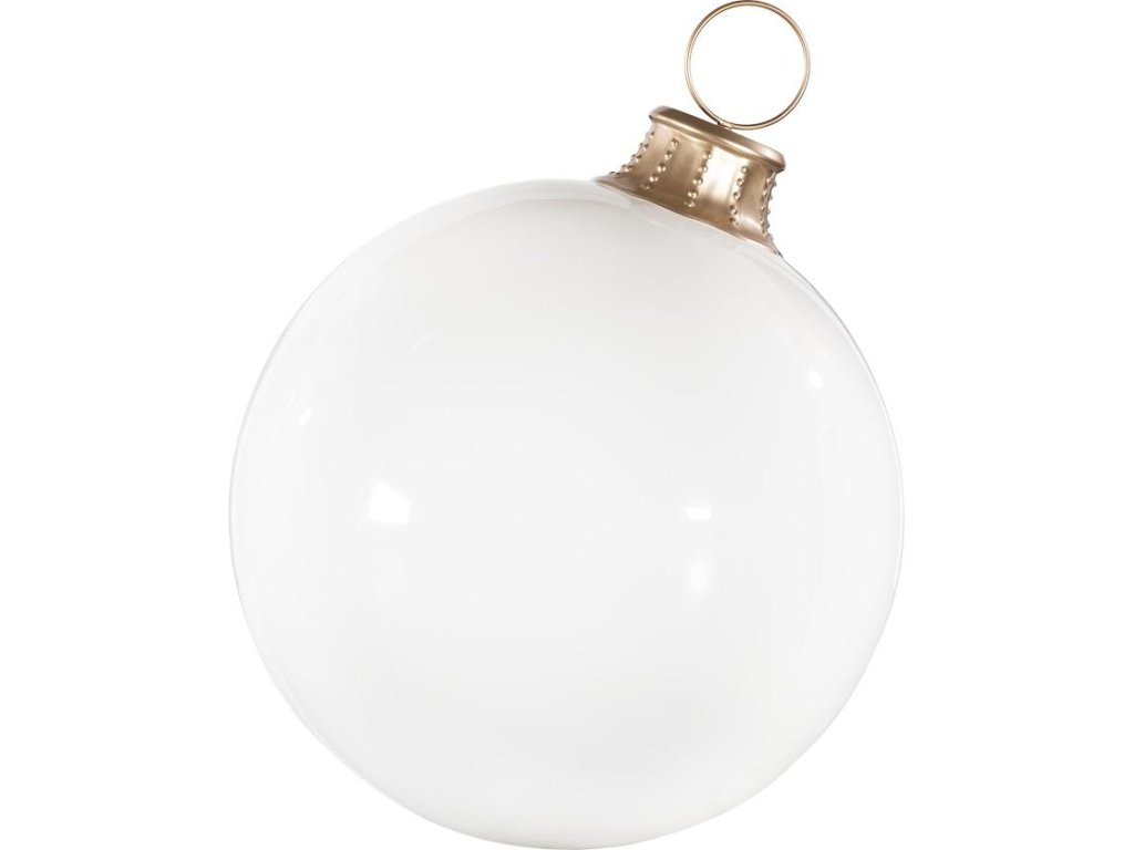 Christmas Ball Ornament, White - main image