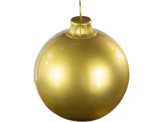 Christmas Ball Ornament, Gold - Alternative View