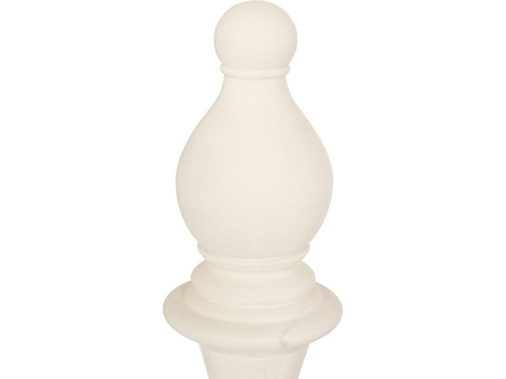 Bishop Chess Sculpture, Cast Stone White, Small - image 1