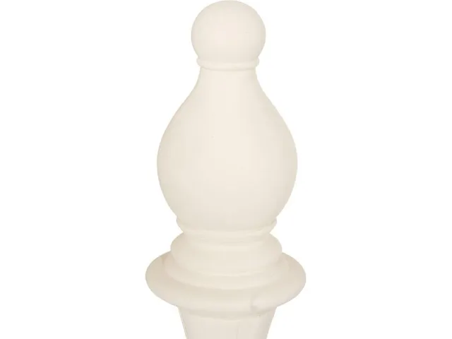 Bishop Chess Sculpture, Cast Stone White, Small - Alternative View