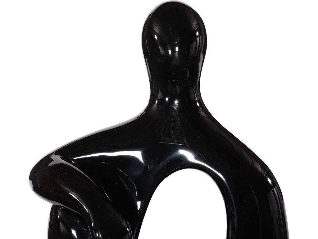 Seated Sculpture, Gel Coat Black - image 2