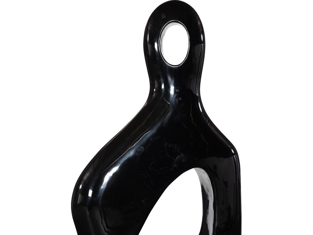 Male Sculpture, Gel Coat Black, Colossal - image 2