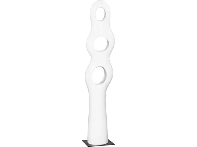 Triple Circle Sculpture, Gel Coat White