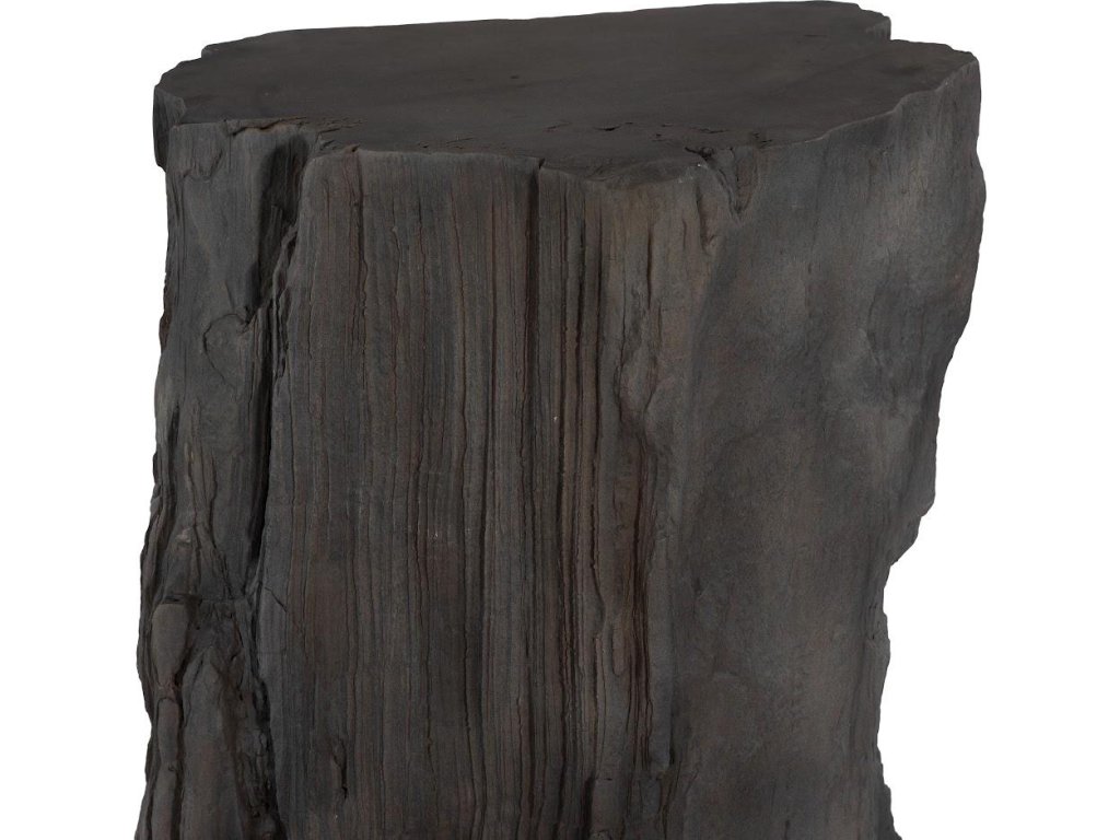 Stratified Cast Stone Pedestal, Painted Slate - image 2