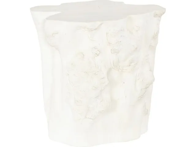 Log Side Table, Faux Bleached - Alternative View