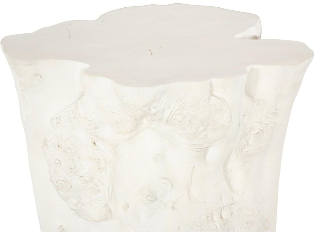 Log Side Table, Faux Bleached - image 2