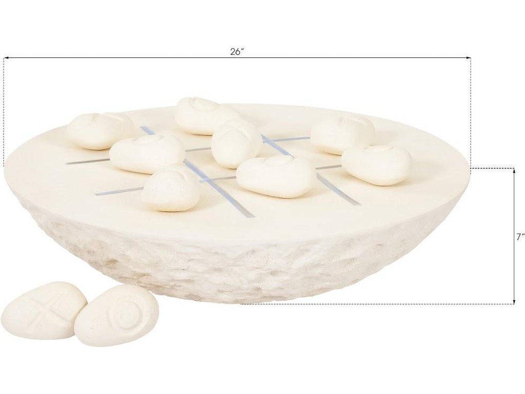Tic-Tac-Toe Stone, Large, Off-White - image 4