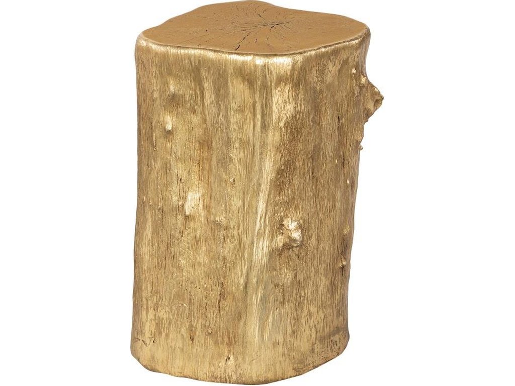 Log Stool, Gold Leaf, SM - image 2