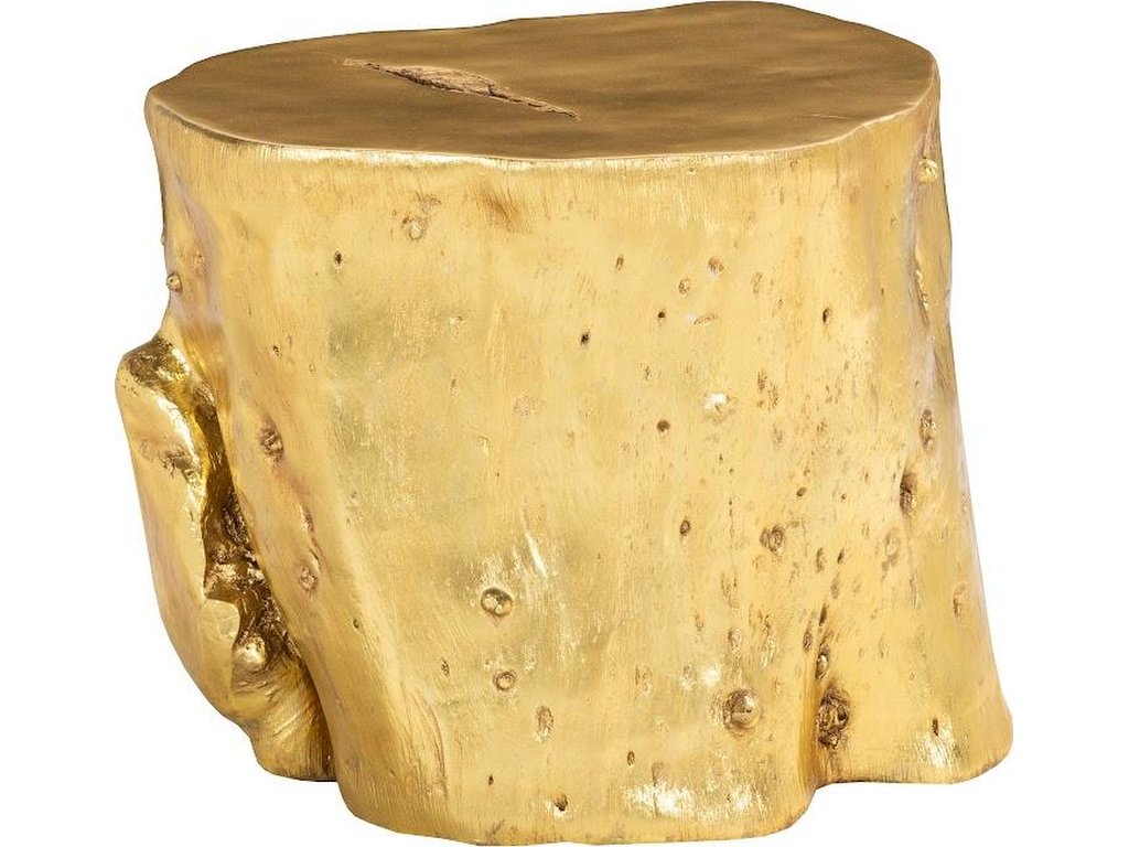 Log Stool, Gold Leaf, LG - image 2