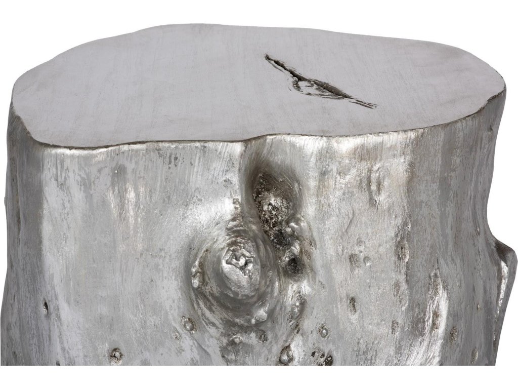 Log Stool, Silver Leaf, LG - image 3