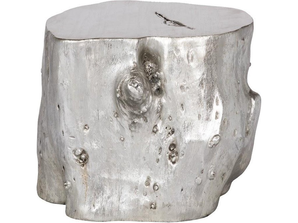 Log Stool, Silver Leaf, LG - main image
