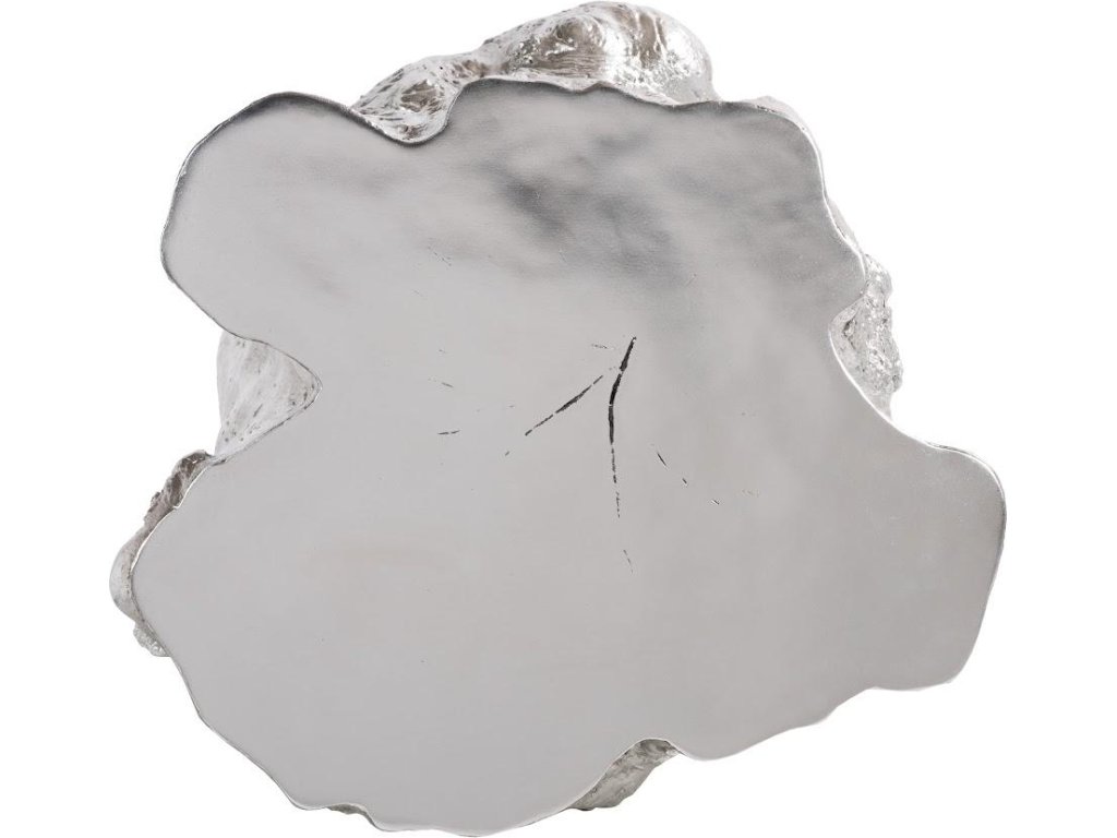Log Side Table, Silver Leaf - image 1