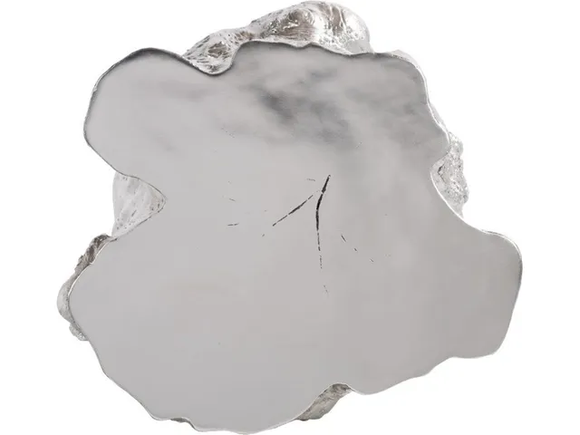 Log Side Table, Silver Leaf - Alternative View