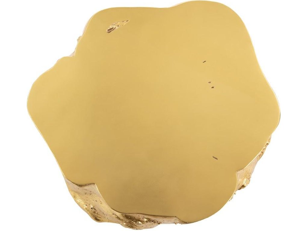 Log Coffee Table, Gold Leaf - image 1